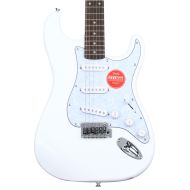 Squier Affinity Series Stratocaster - Arctic White with White Pearloid Pickguard, Sweetwater Exclusive in the USA