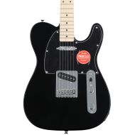 Squier Affinity Series Telecaster Electric Guitar - Black, Sweetwater Exclusive