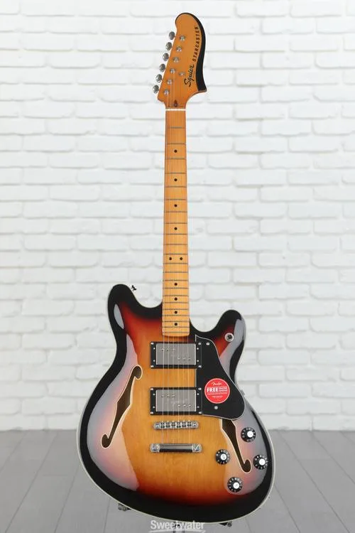  Squier Classic Vibe Starcaster Semi-hollowbody Electric Guitar - 3-tone Sunburst