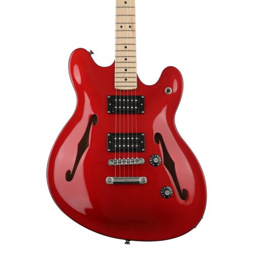  Squier Affinity Starcaster and Fender Frontman 20G Amp Bundle - Candy Apple Red