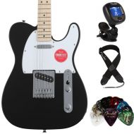 Squier Sonic Telecaster Electric Guitar Essentials Bundle - Black