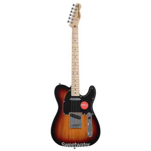  Squier Affinity Series Telecaster Electric Guitar with Gig Bag - 3-Color Sunburst with Maple Fingerboard