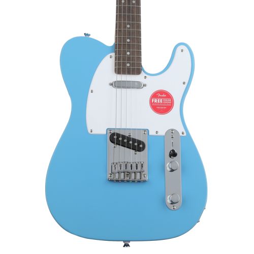  Squier Sonic Telecaster Electric Guitar and Fender Amp Bundle - California Blue