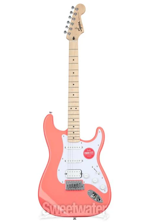  Squier Sonic Stratocaster HSS Electric Guitar - Tahitian Coral