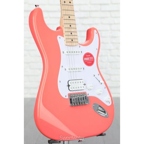  Squier Sonic Stratocaster HSS Electric Guitar - Tahitian Coral