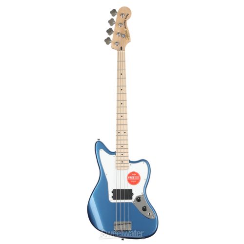  Squier Affinity Series Jaguar Bass H Essentials Bundle - Lake Placid Blue