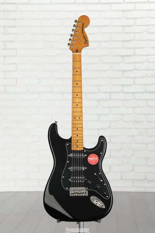  Squier Classic Vibe '70s Stratocaster HSS - Black with Maple Fingerboard