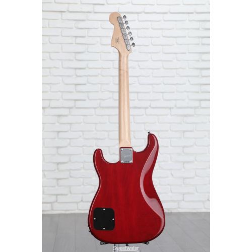  Squier Paranormal Strat-O-Sonic Electric Guitar - Crimson Red Transparent