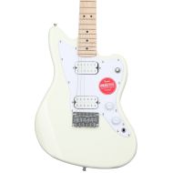 Squier Mini Jazzmaster HH Electric Guitar - Olympic White with Maple Fingerboard