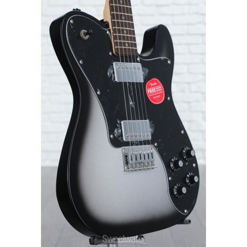  Squier Affinity Series Telecaster Deluxe Electric Guitar - Silver Burst, Sweetwater Exclusive