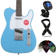 Squier Sonic Telecaster Electric Guitar Essentials Bundle - California Blue