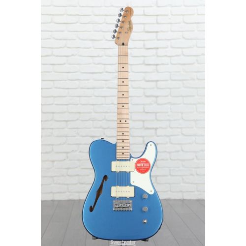  Squier Paranormal Cabronita Telecaster Thinline - Lake Placid Blue with Parchment Pickguard Demo