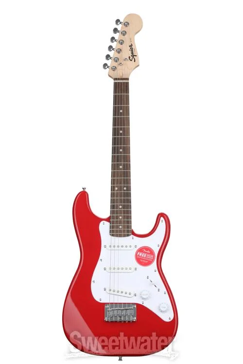  Squier Mini Stratocaster Electric Guitar - Dakota Red with Laurel Fingerboard