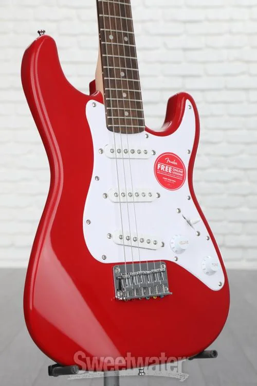  Squier Mini Stratocaster Electric Guitar - Dakota Red with Laurel Fingerboard