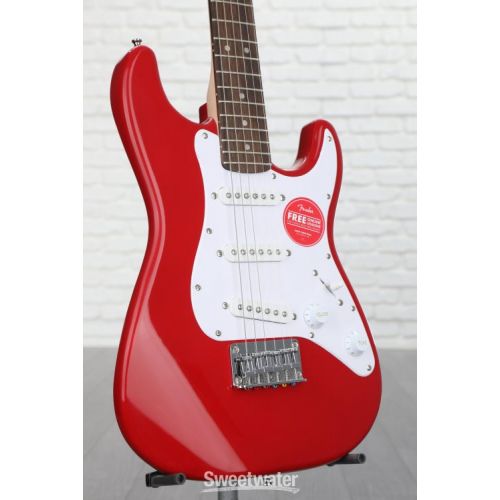  Squier Mini Stratocaster Electric Guitar - Dakota Red with Laurel Fingerboard