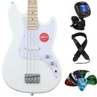 Squier Sonic Bronco Bass Essentials Bundle - Arctic White