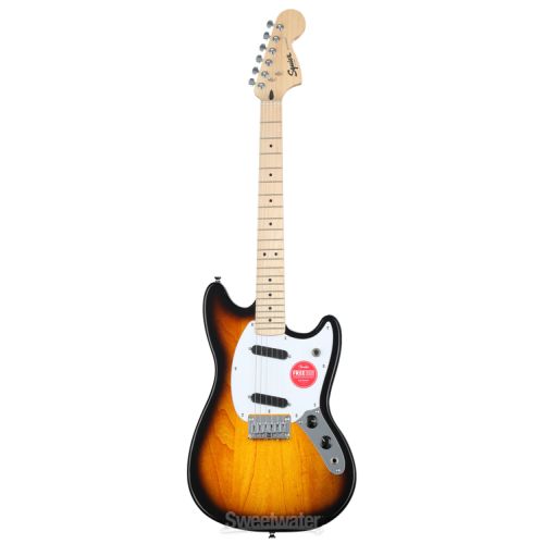  Squier Sonic Mustang Solidbody Electric Guitar Essentials Bundle - 2-color Sunburst