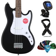 Squier Sonic Bronco Bass Essentials Bundle - Black