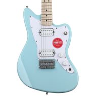 Squier Mini Jazzmaster HH Electric Guitar - Daphne Blue with Maple Fingerboard