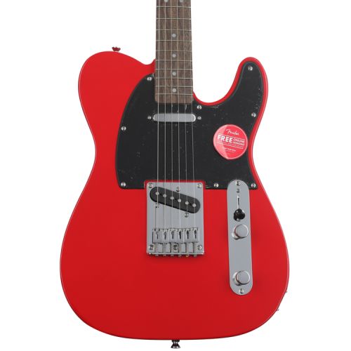  Squier Sonic Telecaster Electric Guitar and Fender Amp Bundle - Torino Red