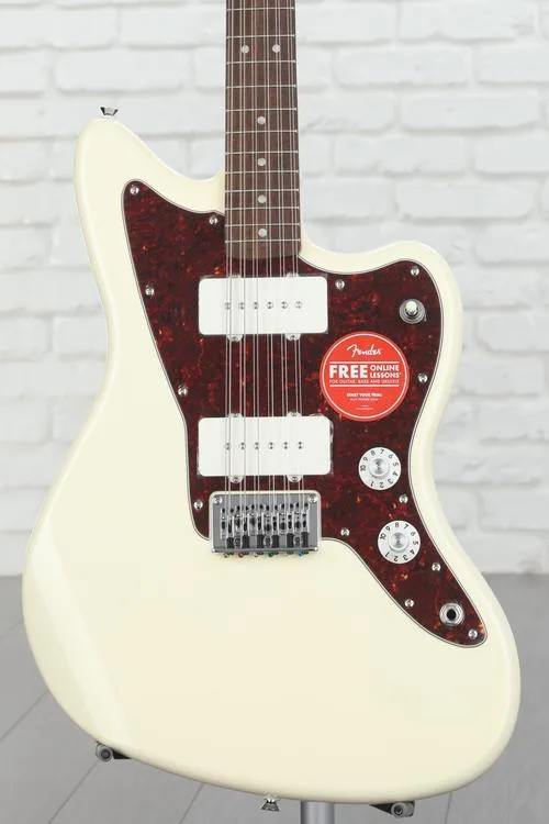 Squier Paranormal Jazzmaster XII 12-string Electric Guitar - Olympic White