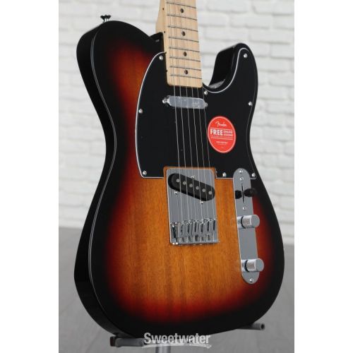  Squier Affinity Series Telecaster Electric Guitar - 3-Color Sunburst with Maple Fingerboard