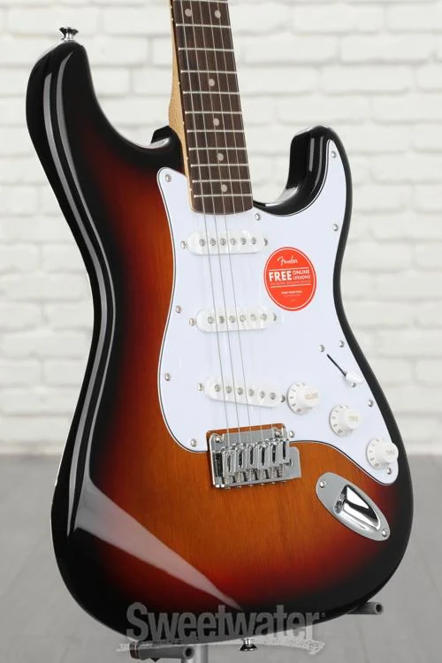  Squier Affinity Series Stratocaster Electric Guitar - 3-Color Sunburst with Laurel Fingerboard