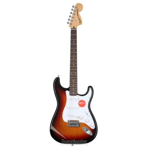  Squier Affinity Series Stratocaster Electric Guitar - 3-Color Sunburst with Laurel Fingerboard