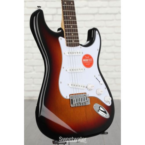  Squier Affinity Series Stratocaster Electric Guitar - 3-Color Sunburst with Laurel Fingerboard