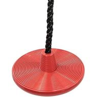 [아마존베스트]Tree Swing Rope Swing Disc - with Leg Safety Protector & 1 Heavy Duty Rope, Red
