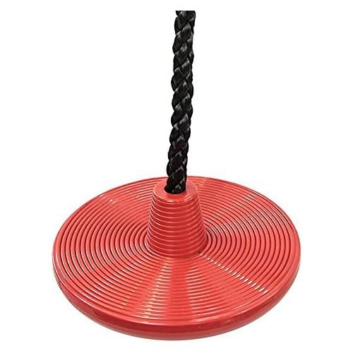  [아마존베스트]Tree Swing Rope Swing Disc - with Leg Safety Protector & 1 Heavy Duty Rope, Red