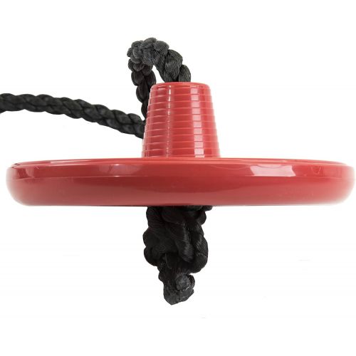  [아마존베스트]Tree Swing Rope Swing Disc - with Leg Safety Protector & 1 Heavy Duty Rope, Red