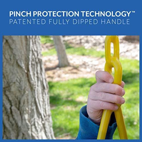  [아마존베스트]Squirrel Products High Back Full Bucket Toddler Swing with Exclusive Chain & Triangle Dip Pinch Protection Technology - Blue