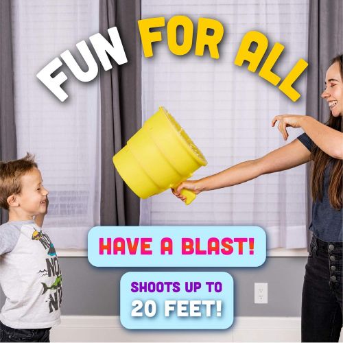  Squirrel Products Airzooka Air Blaster- Blows Em Away - Air Toy for Adults and Children Ages 6 and Older - Black