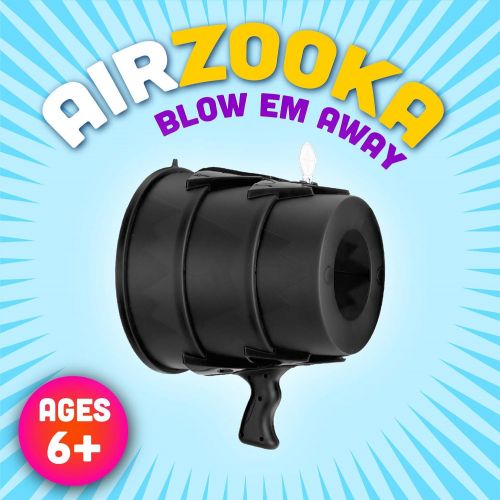  Squirrel Products Airzooka Air Blaster- Blows Em Away - Air Toy for Adults and Children Ages 6 and Older - Black