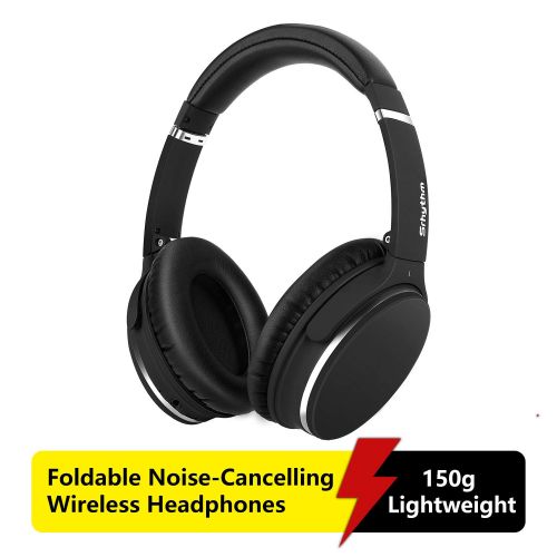  [아마존 핫딜]  [아마존핫딜]Noise Cancelling Kopfhoerer Leichte,Srhythm NC25 Over Ear ANC Kopfhoerer Bluetooth Kabellos Faltbar mit Duale 40 mm HD Tieftontoener,Eingebaut Mikro,HiFi,CVC6.0 fuer Alle Gerate mit B