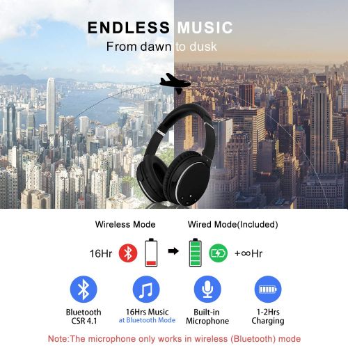  [아마존 핫딜]  [아마존핫딜]Noise Cancelling Kopfhoerer Leichte,Srhythm NC25 Over Ear ANC Kopfhoerer Bluetooth Kabellos Faltbar mit Duale 40 mm HD Tieftontoener,Eingebaut Mikro,HiFi,CVC6.0 fuer Alle Gerate mit B