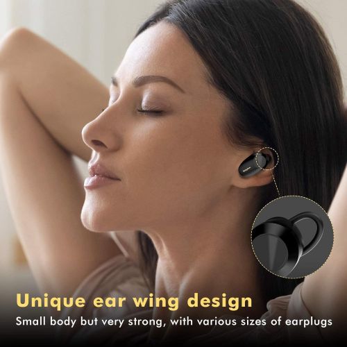  [아마존베스트]Wireless noise cancelling headphones Bluetooth 5.1, Srhythm Soulmate S5 stereo in-ear earphones with 4 microphones, noise isolation, touch control, 50 hours battery life, voice ass