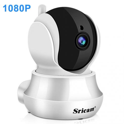  [아마존 핫딜]  [아마존핫딜]Sricam Wlan Babyphone Kamera 1080P Wifi UEberwachungskamera mit Nachtsicht, Bewegungserkennung, 355 Grad Schwenkbar, Zwei Wege Audio, Unterstuetzt Fernalarm und Mobile App Kontrolle