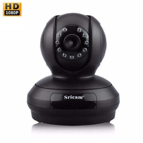  Sricam 1080P HD PanTiltZoom Wireless Security Camera, HD WiFi Security Surveillance, IP Camera Home Monitor with Motion Detection, Two-Way Audio, Night Vision