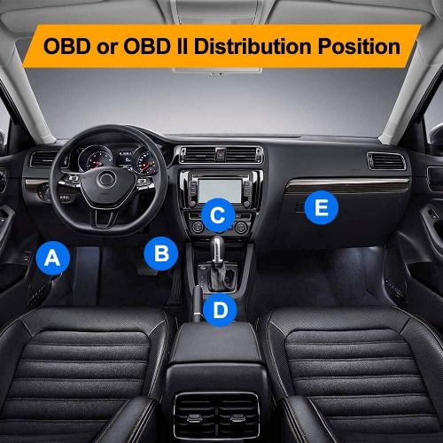  [아마존베스트]OBD2 OBD Power Cable for Dash Camera, Ssontong OBD to Mini USB OBDII Adapter Hardwire Charger Cable 24 Hours Surveillance and Acc Two Mode