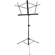 Stageline MS2BKB Music Stand - Black with Bag