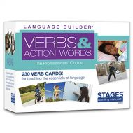 Stages Learning Materials Language Builder Verb Flash Cards Photo Vocabulary Autism Learning Products for Aba Therapy & Speech Articulation