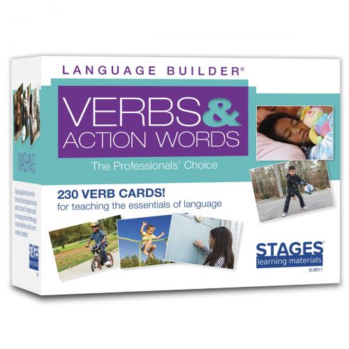  Stages Learning Materials Language Builder Verb Flash Cards Photo Vocabulary Autism Learning Products for Aba Therapy & Speech Articulation