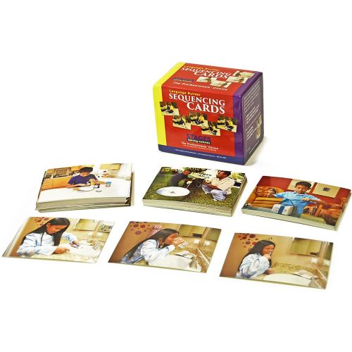  Stages Learning Materials Language Builder Sequencing Flash Cards Photo Action and Self-Help Skills Sequence Cards for Autism Education and ABA Therapy