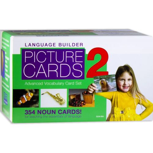  Stages Learning Materials Language Builder Picture Noun Flash Cards Photo Vocabulary Autism Learning Products, ABA Therapy 10 Boxes, 1413 Cards, Blocks, 88 Realistic 3D Items