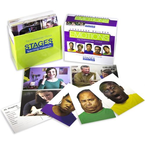  Stages Learning Materials Language Builder Emotion Picture Cards Expressions, Conversation, and Situation Photo Cards for Autism Education, ABA Therapy