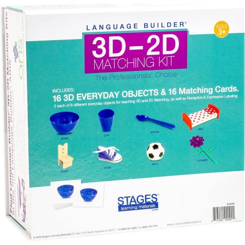  Stages Learning Language Builder: 3D-2D Matching Kit: Everyday Objects, Multi