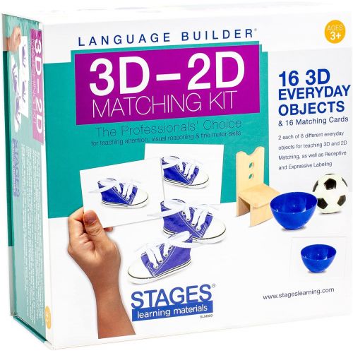  Stages Learning Language Builder: 3D-2D Matching Kit: Everyday Objects, Multi