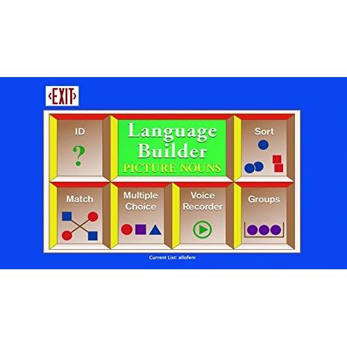  Stages Learning Language Builder Picture Noun Autism Software for ABA Therapy and Speech Articulation